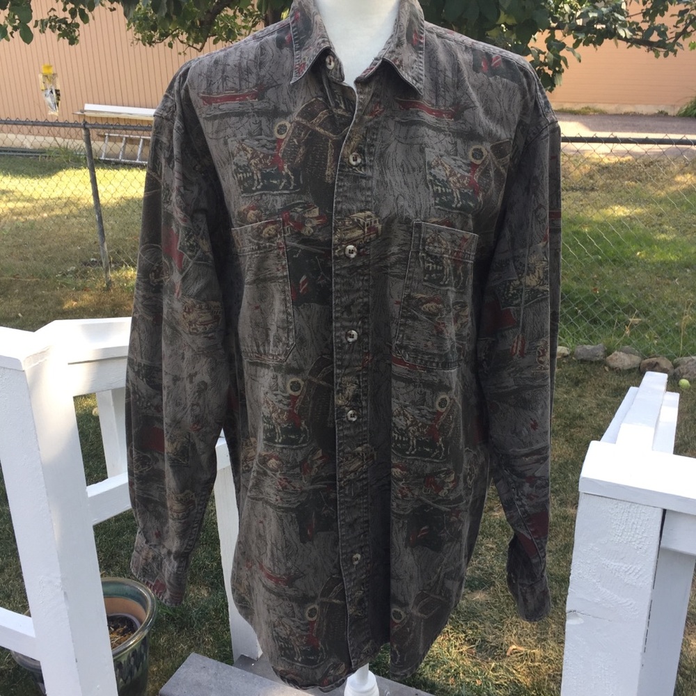Eddie Bauer Elkhorn Canvas Sporting Shirt